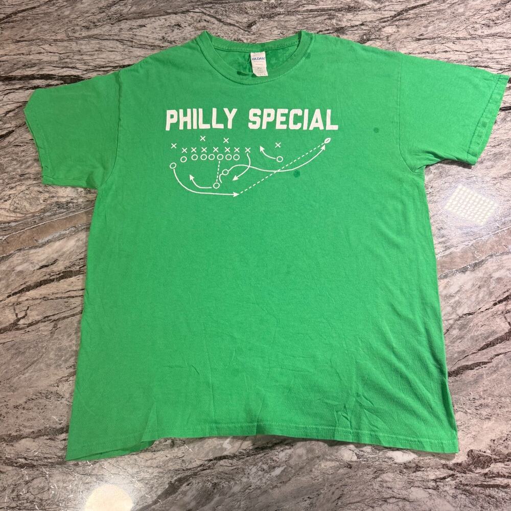 Men's Graphic T-Shirt Short Sleeve Tee - GREEN - LARGE